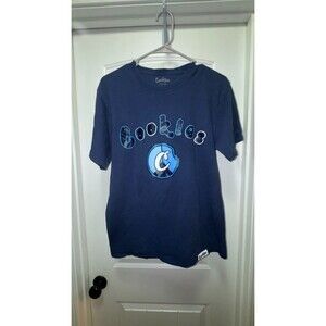 Cookies Mens Medium Navy Graphic T Shirt Galaxy Logo Streetwear Cotton Tee